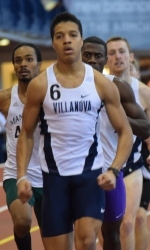 Ishmael Muhammad ran the No. 7 time in the Big East in his first collegiate 800.