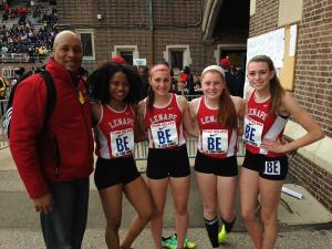 Lenape with coach Gerald Richardson.