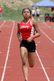 Jasmine Staten wins the 400 at the County Open. Photo courtesy of Dennis Smyth.